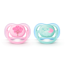 Пустышка Avent (Авент) с декором 0-6 мес. для девочек №2 в аптеке