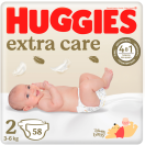Підгузки Huggies (Хаггіс) Extra Care розмір 2 (3-6 кг) №58 в інтернет-аптеці
