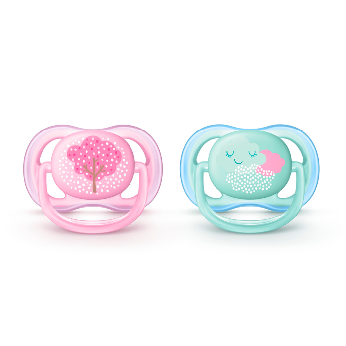 Пустышка Avent (Авент) с декором 0-6 мес. для девочек №2