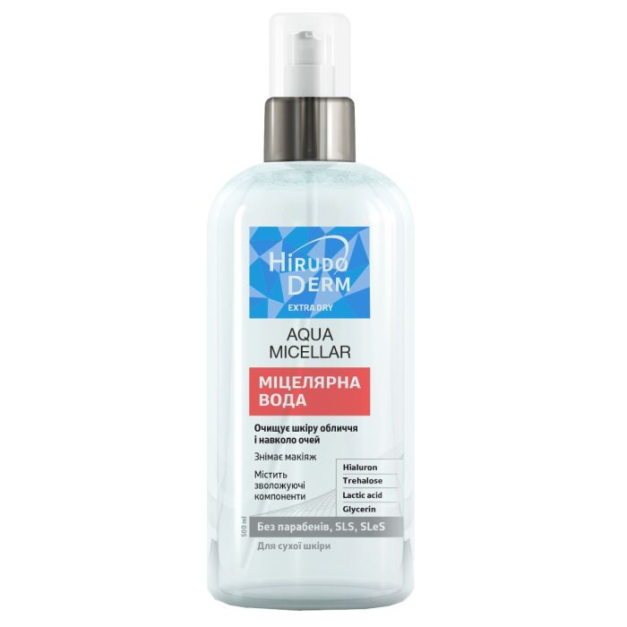 Вода мицеллярная Hirudo Derm Extra Dry Aqua Micellar Биокон 500 мл