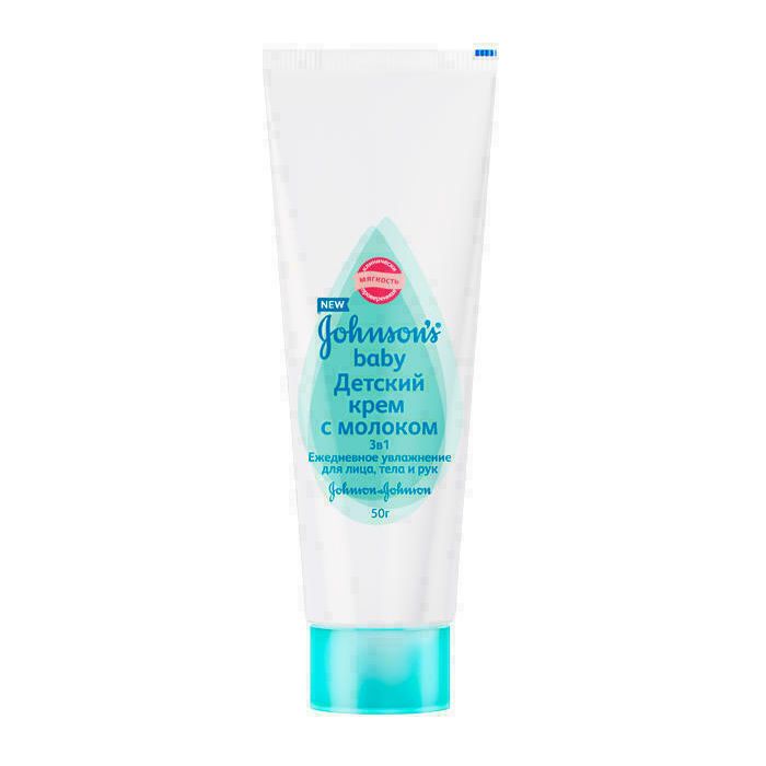 Крем Johnsons детский 3в1 с молоком 50 г