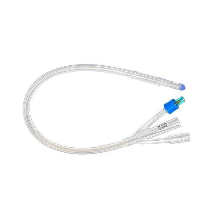 Катетер Фолея 3-х ходовий силіконовий розмір 22