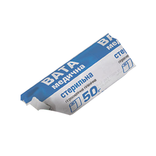 Вата стерильная рулон Юрия-Фарм 50 г в Украине - фото №1 Вата стерильная рулон Юрия-Фарм 50 г в Украине