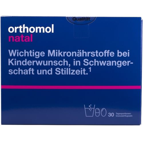 Orthomol (Ортомол) Natal (витамины для мамы и малыша) 30 дней гранулы №30 цена - фото №1 Orthomol (Ортомол) Natal (витамины для мамы и малыша) 30 дней гранулы №30 цена