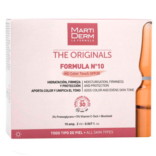 Ампулы Martiderm (Мартидерм) Formula №10 HD Color Touch SPF30 10х2мл в Украине - фото №1 Ампулы Martiderm (Мартидерм) Formula №10 HD Color Touch SPF30 10х2мл в Украине