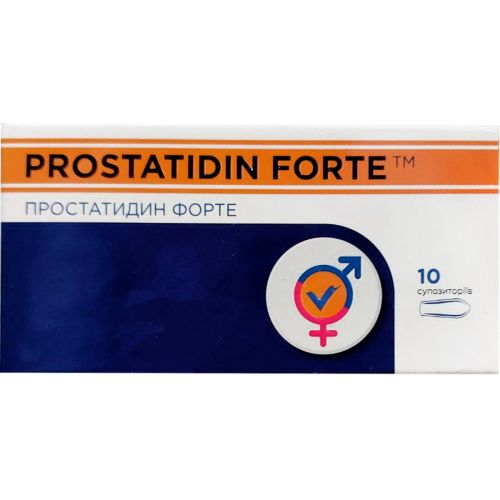 Простатидин Форте супозиторії, 10 шт. недорого - фото №1 Простатидин Форте супозиторії, 10 шт. недорого