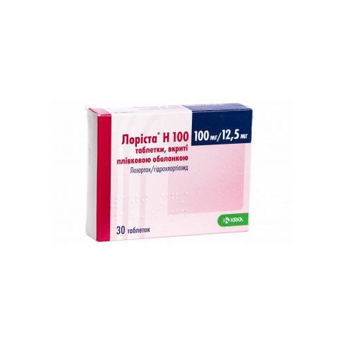 Лоріста Н 100 мг/12,5 мг таблетки №30 замовити - фото №1 Лоріста Н 100 мг/12,5 мг таблетки №30 замовити