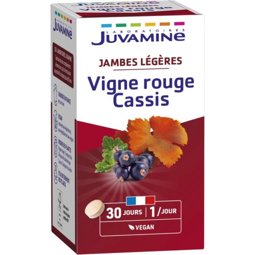 Juvamine (Жувамін) Червона лоза + чорна смородина. Легкі ноги таблетки №30 в місті Одеса : ціни, характеристика. - фото №1 Juvamine (Жувамін) Червона лоза + чорна смородина. Легкі ноги таблетки №30 в місті Одеса : ціни, характеристика.