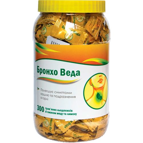 Бронхо Веда со вкусом меда и лимона леденцы №300 в городе Одесса : цены, характеристики. - фото №1 Бронхо Веда со вкусом меда и лимона леденцы №300 в городе Одесса : цены, характеристики.