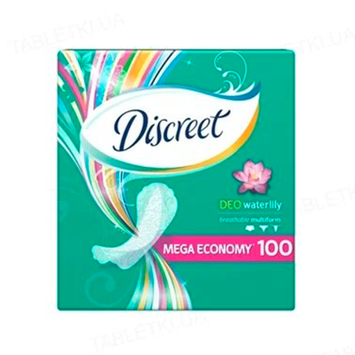 Прокладки Alldays Discreet Water Lilly Deo №100 в Украине - фото №1 Прокладки Alldays Discreet Water Lilly Deo №100 в Украине