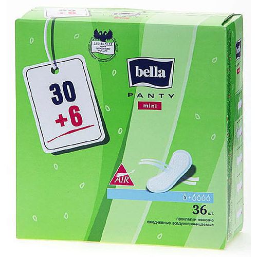 Прокладки Bella Panty Mini ежедневные 30+6 шт купить - фото №1 Прокладки Bella Panty Mini ежедневные 30+6 шт купить