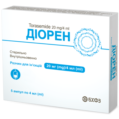 Диорен 20 мг/4 мл раствор для инъекций ампулы №5 купить - фото №1 Диорен 20 мг/4 мл раствор для инъекций ампулы №5 купить