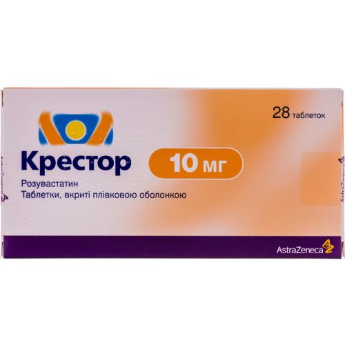 Крестор 10 мг таблетки №28 ADD - фото №1 Крестор 10 мг таблетки №28 ADD