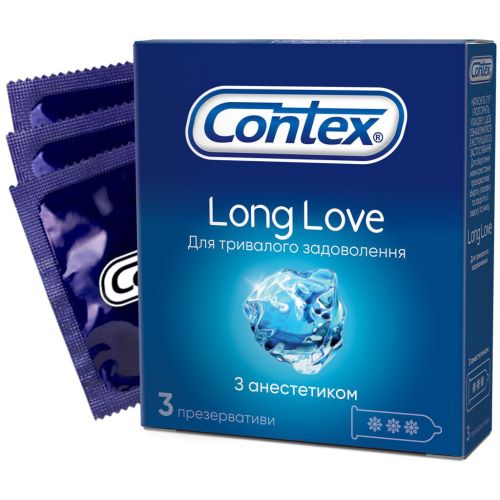 Презервативы Contex Long Love с анестетиком №3 фото - фото №1 Презервативы Contex Long Love с анестетиком №3 фото