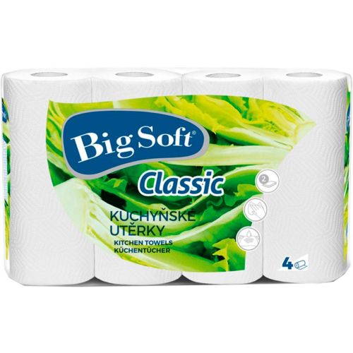 Рушники паперові Big Soft Classic 2 шари, 4 рулони в місті Львів : ціни, характеристика. - фото №1 Рушники паперові Big Soft Classic 2 шари, 4 рулони в місті Львів : ціни, характеристика.