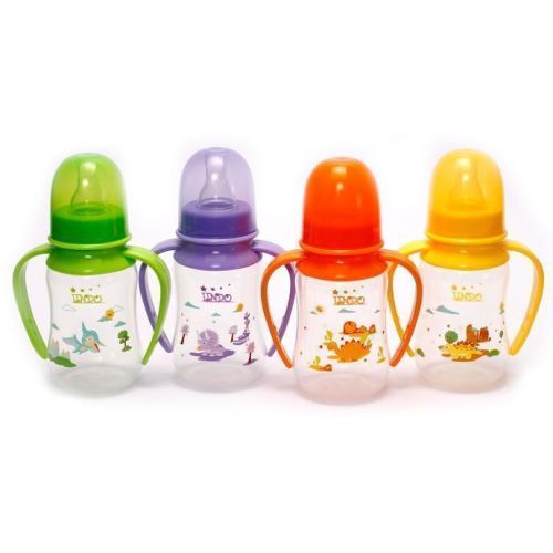 Бутылочка Lindo изогнутая с ручками, силиконовая соска LI 146 125 мл в интернет-аптеке - фото №1 Бутылочка Lindo изогнутая с ручками, силиконовая соска LI 146 125 мл в интернет-аптеке