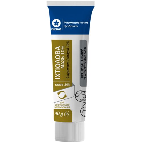 Ихтиоловая мазь 10% туба 30 г в аптеке - фото №1 Ихтиоловая мазь 10% туба 30 г в аптеке