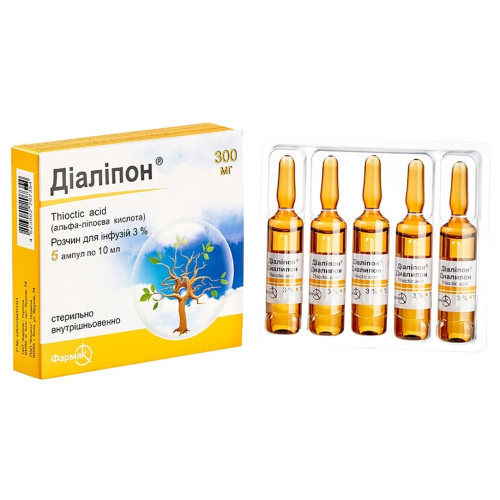 Діаліпон 3% розчин для інфузій ампули 10 мл №5 в місті Одеса : ціни, характеристика. - фото №1 Діаліпон 3% розчин для інфузій ампули 10 мл №5 в місті Одеса : ціни, характеристика.