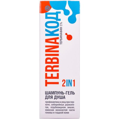 Шампунь-гель для душа Тербинакод 200 мл в Украине - фото №1 Шампунь-гель для душа Тербинакод 200 мл в Украине