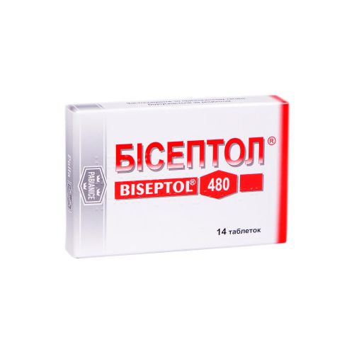 Бісептол 480 мг таблетки №14 фото - фото №1 Бісептол 480 мг таблетки №14 фото