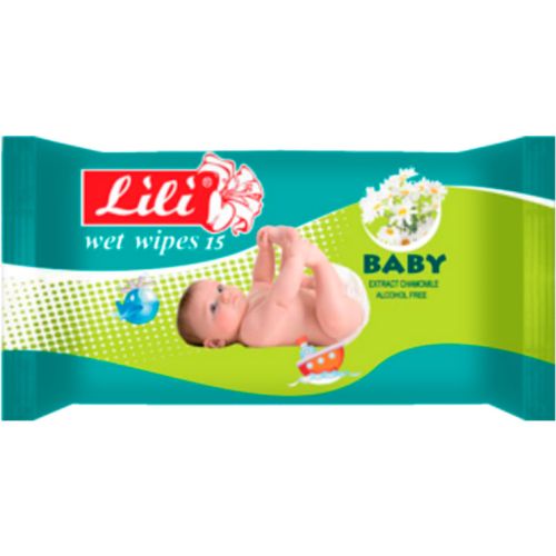 Влажные салфетки Lili для детей с экстрактом ромашки, 15 шт. в городе Одесса : цены, характеристики. - фото №1 Влажные салфетки Lili для детей с экстрактом ромашки, 15 шт. в городе Одесса : цены, характеристики.