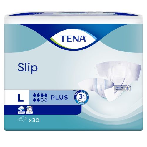 Подгузники для взрослых Tena (Тена) Slip Plus Large №30 в аптеке - фото №1 Подгузники для взрослых Tena (Тена) Slip Plus Large №30 в аптеке