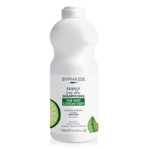 Byphasse Family (Бифас) Fresh Delice шампунь для нормальных и масляных волос с лаймом и зеленым чаем 750 мл в интернет-аптеке - фото №1 Byphasse Family (Бифас) Fresh Delice шампунь для нормальных и масляных волос с лаймом и зеленым чаем 750 мл в интернет-аптеке