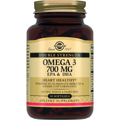 Solgar (Солгар) Omega-3 подвійна сила 700 мг капсули №30 ADD - фото №1 Solgar (Солгар) Omega-3 подвійна сила 700 мг капсули №30 ADD