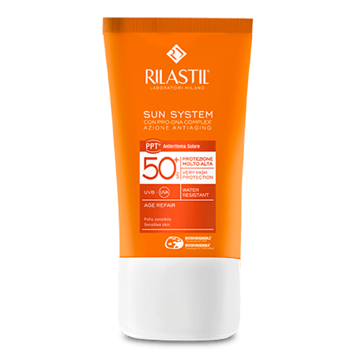 Крем Rilastil (Риластил) Антивозрастной солнцезащитный для лица SPF 50+ 40 мл в Украине - фото №1 Крем Rilastil (Риластил) Антивозрастной солнцезащитный для лица SPF 50+ 40 мл в Украине
