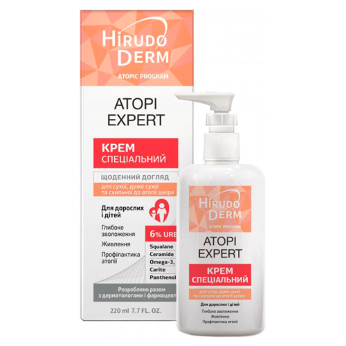 Крем Hirudo Derm Atopi Expert для дуже сухої схильної до атопії шкіри 220 мл в місті Одеса : ціни, характеристика. - фото №1 Крем Hirudo Derm Atopi Expert для дуже сухої схильної до атопії шкіри 220 мл в місті Одеса : ціни, характеристика.