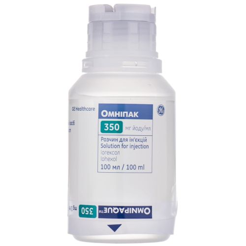 Омніпак 350 мг/мл флакон 100 мл №10 в місті Одеса : ціни, характеристика. - фото №1 Омніпак 350 мг/мл флакон 100 мл №10 в місті Одеса : ціни, характеристика.