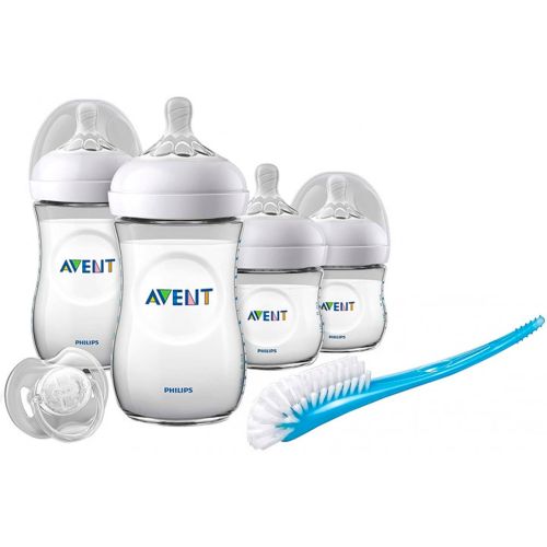 Набор для кормления новорожденных Philips Avent Natural: 4 бутылочки Natrals 2.0, щетка, пустышка (SCD301/01) цена - фото №1 Набор для кормления новорожденных Philips Avent Natural: 4 бутылочки Natrals 2.0, щетка, пустышка (SCD301/01) цена