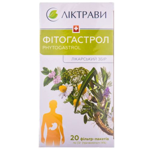 Фітогастрол 1,5 г фільтр-пакети №20 в місті Одеса : ціни, характеристика. - фото №1 Фітогастрол 1,5 г фільтр-пакети №20 в місті Одеса : ціни, характеристика.