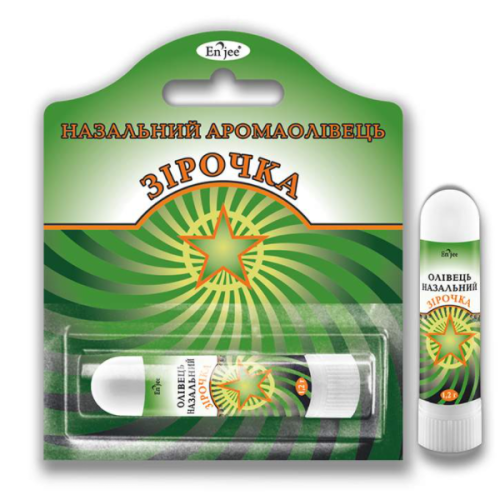 Аромаолівець назальний Зірочка для інгаляцій 1,2 мг в інтернет-аптеці - фото №1 Аромаолівець назальний Зірочка для інгаляцій 1,2 мг в інтернет-аптеці