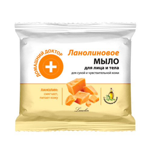 Мило Домашній Доктор Ланолінове для обличчя та тіла 70 г в місті Одеса : ціни, характеристика. - фото №1 Мило Домашній Доктор Ланолінове для обличчя та тіла 70 г в місті Одеса : ціни, характеристика.