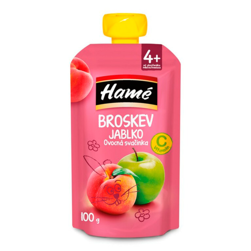 Пюре Hame (пауч) яблуко-персик 100 г в інтернет-аптеці - фото №1 Пюре Hame (пауч) яблуко-персик 100 г в інтернет-аптеці