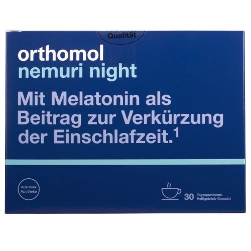 Orthomol (Ортомол) Nemuri night (для здорового сна) 30 дней гранулы №30 в аптеке - фото №1 Orthomol (Ортомол) Nemuri night (для здорового сна) 30 дней гранулы №30 в аптеке