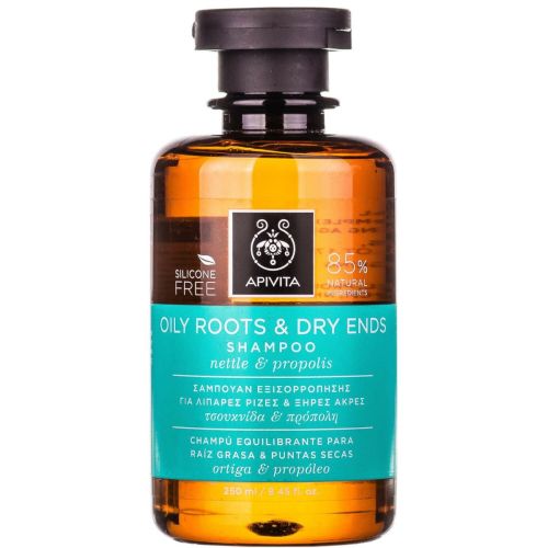 Шампунь Apivita (Апивита) для волос с жирными корнями и сухими кончиками с крапивой и прополисом 250 мл фото - фото №1 Шампунь Apivita (Апивита) для волос с жирными корнями и сухими кончиками с крапивой и прополисом 250 мл фото