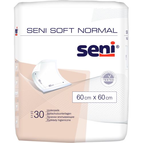 Пелюшки гігієнічні Seni Soft Normal 60х60 см, 30 шт. в аптеці - фото №1 Пелюшки гігієнічні Seni Soft Normal 60х60 см, 30 шт. в аптеці