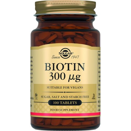 Solgar (Солгар) Biotin (Біотин) 300 мкг таблетки №100 в Україні - фото №1 Solgar (Солгар) Biotin (Біотин) 300 мкг таблетки №100 в Україні
