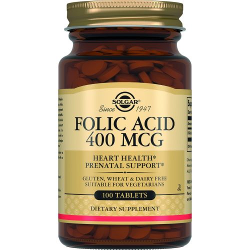 Solgar (Солгар) Folate Folic Acid (Фолат Фолиевая кислота) 400 мкг таблетки №100 в аптеке - фото №1 Solgar (Солгар) Folate Folic Acid (Фолат Фолиевая кислота) 400 мкг таблетки №100 в аптеке