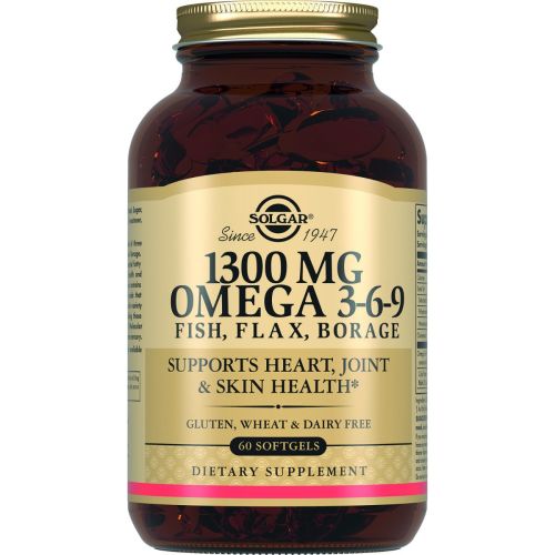 Solgar (Солгар) Omega 3-6-9 комплекс жирних кислот 1300 мг капсули №60 замовити - фото №1 Solgar (Солгар) Omega 3-6-9 комплекс жирних кислот 1300 мг капсули №60 замовити