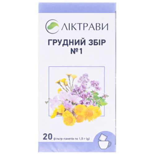 Грудний збір №1 фільтр-пакети 1,5 г №20 ADD - фото №1 Грудний збір №1 фільтр-пакети 1,5 г №20 ADD