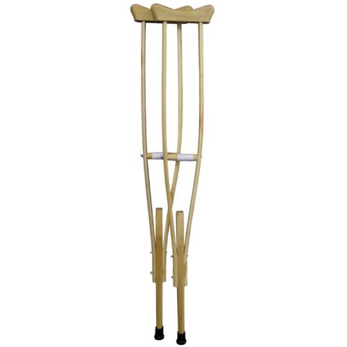 Костыли подмышечные для взрослых, деревянные, пара в аптеке - фото №1 Костыли подмышечные для взрослых, деревянные, пара в аптеке