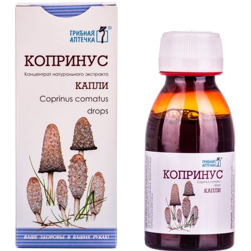 Гриб Копринус капли 100 мл цена - фото №1 Гриб Копринус капли 100 мл цена