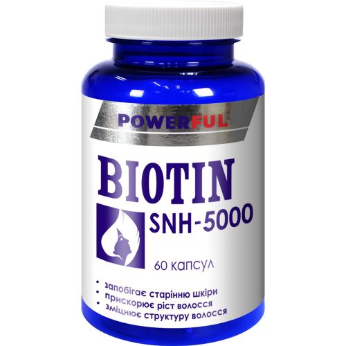Біотин SNH-500 Powerful капсули №60 купити - фото №1 Біотин SNH-500 Powerful капсули №60 купити