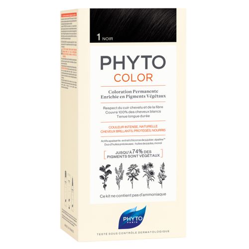 Крем-краска для волос Phyto (Фито) Phytocolor Тон 1 (черный) недорого - фото №1 Крем-краска для волос Phyto (Фито) Phytocolor Тон 1 (черный) недорого