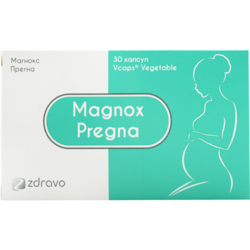 Прегна Магнокс капсули №30 в аптеці - фото №1 Прегна Магнокс капсули №30 в аптеці