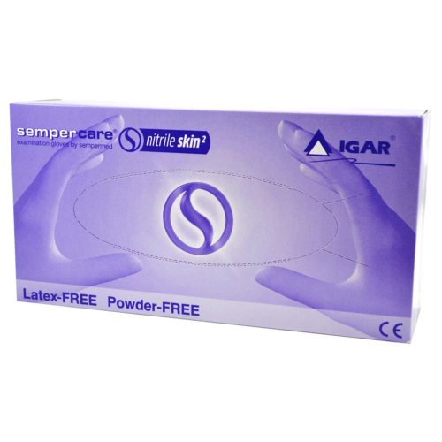 Перчатки Sempercare Nitrilе Skin2 медицинские обзорные нитриловые неприпудренные неприпудренные М (7-8) фото - фото №1 Перчатки Sempercare Nitrilе Skin2 медицинские обзорные нитриловые неприпудренные неприпудренные М (7-8) фото