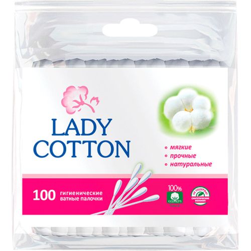 Ватные палочки Lady Cotton, 100 шт. ADD - фото №1 Ватные палочки Lady Cotton, 100 шт. ADD